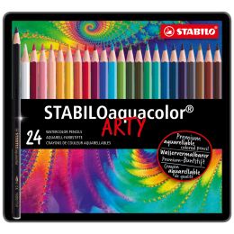 STABILO Aquarell-Buntstift aquacolor ARTY, 36er Metalletui