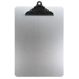 Securit Speisekarten-Klemmbrett, DIN A4, aus Metall, silber