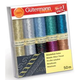 Gtermann Nhfaden-Set Metalleffektfaden W 331, 10 Spulen