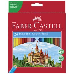 FABER-CASTELL Hexagonal-Buntstifte CASTLE, 60er Kartonetui