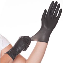 HYGOSTAR Latex-Handschuh DIABLO, XL, schwarz, puderfrei