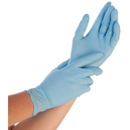 HYGOSTAR Nitril-Handschuh SAFE PREMIUM, M, blau, puderfrei