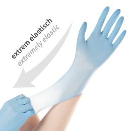 HYGOSTAR Nitril-Handschuh SAFE SUPER STRETCH, XL, wei