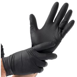 HYGOSTAR Nitril-Handschuh POWER GRIP, L, schwarz