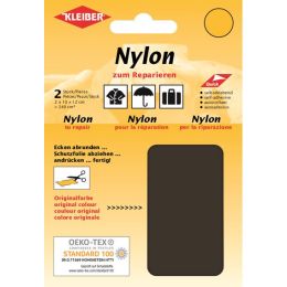 KLEIBER Nylon-Flicken, selbstklebend, schwarz