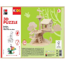 Marabu KiDS 3D Puzzle Baumhaus, 37 Teile