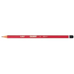 BIC Bleistift Gilbert 33, Hrtegrad: HB, rund, rot lackiert
