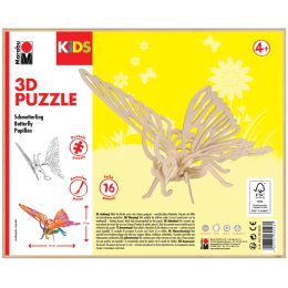 Marabu KiDS 3D Puzzle Schmetterling, 16 Teile