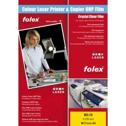 FOLEX Color-Laserfolie BG-72, DIN A4, transparent