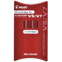 PILOT Tintenpatronen fr Tintenroller V5/V7, rot