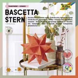 folia Faltbltter Bascetta-Stern, wei-transparent