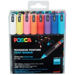 POSCA Pigmentmarker PC-1MR, 16er Box, farbig sortiert