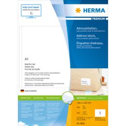 HERMA Universal-Etiketten PREMIUM, 148,5 x 105 mm, wei