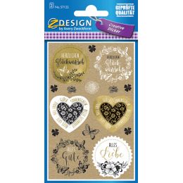 AVERY Zweckform ZDesign CREATIVE Geschenke-Sticker DANKE