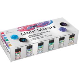 KREUL Marmorierfarbe Magic Marble, Set Metallicfarben