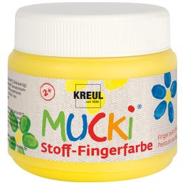 KREUL Stoff-Fingerfarbe MUCKI, schwarz, 150 ml