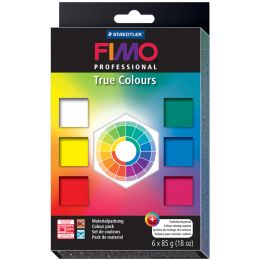 FIMO PROFESSIONAL Modelliermasse-Set True colours, 6er Set