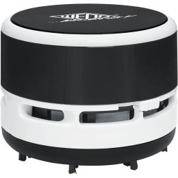 WEDO Mini-Tischstaubsauger, Kunststoff, schwarz/weiß