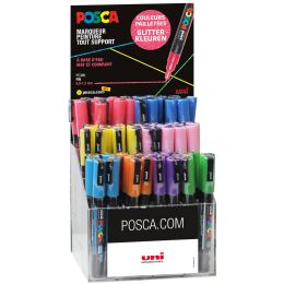 POSCA Pigmentmarker PC-3ML Glitter, 96er Display
