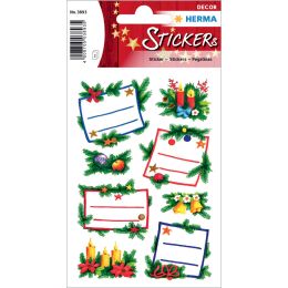 HERMA Weihnachts-Sticker DECOR Tannengestecke, Widmung