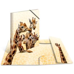 HERMA Eckspannermappe Exotische Tiere, A4, Erdmnnchentruppe
