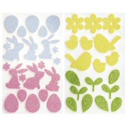 folia Moosgummi Glitter-Sticker Frhling