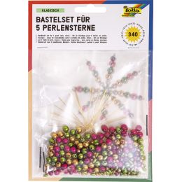 folia Perlensterne-Set Pastell, 340-teilig