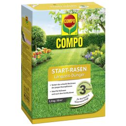 COMPO Start-Rasen Langzeit-Dnger, 1,5 kg fr 50 qm