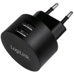 LogiLink USB-Adapterstecker fr Fast Charging, 2x USB