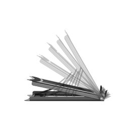 DIGITUS Mobiler Notebook-Stnder, aus Stahl, schwarz