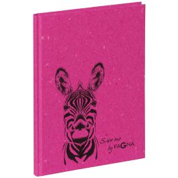 PAGNA Notizbuch Zebra, DIN A5, 64 Blatt, dotted, fuchsia