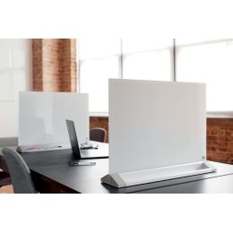nobo Glas-Desktoptafel, (B)600 x (H)450 mm, weiß
