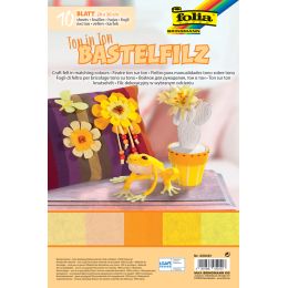 folia Bastelfilz TON-IN-TON MIX, 200 x 300 mm, grn