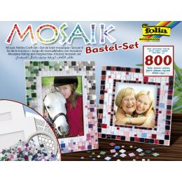 folia Mosaik-Bastelset, über 800 Teile, inkl. 2 Bilderrahmen