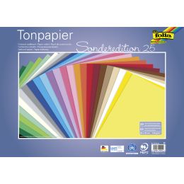 folia Tonpapier, (B)350 x (H)500 mm, 130 g/qm, sortiert