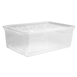 plast team Schuh-Box BASIC BOX, mit Klappe