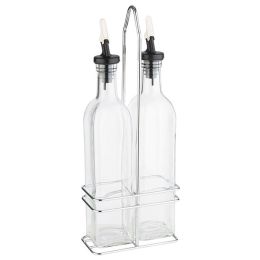 APS Essig- und l-Menage, Glas/Edelstahl, 0,12 Liter