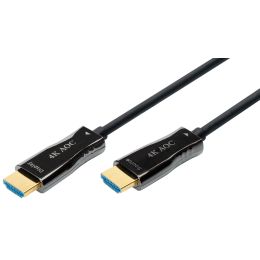 DIGITUS HDMI AOC Hybrid Glasfaser-Anschlusskabel, 15 m
