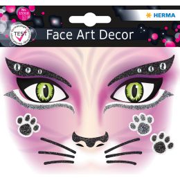 HERMA Face Art Sticker Gesichter Pink Cat