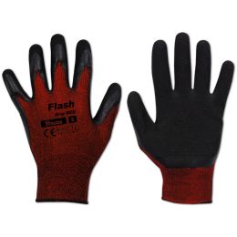 Bradas Arbeitshandschuh Flash Grip RED, schwarz/rot, XL