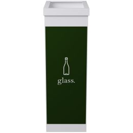 PAPERFLOW Wertstoffsammelbox fr Glas, wei, 60 Liter