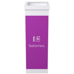 PAPERFLOW Wertstoffsammelbox fr Batterien, wei, 60 Liter