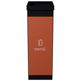 PAPERFLOW Wertstoffsammelbox fr Metall, schwarz, 60 Liter