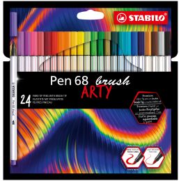 STABILO Pinselstift Pen 68 brush ARTY, 12er Kartonetui