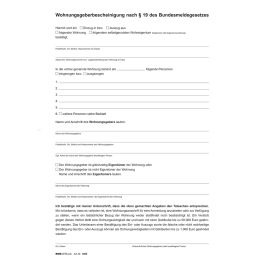 RNK Verlag Vordruck Wohnungsgeberbescheinigung, DIN A4