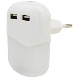 ANSMANN LED-Orientierungslicht NL15AC, 2x USB Kupplung, wei