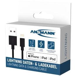 ANSMANN Daten- & Ladekabel, USB - Apple Lightning, 1,0 m