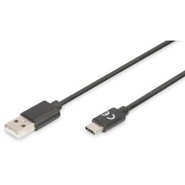 DIGITUS USB 2.0 Anschlusskabel, USB-C - USB-A, 1,0 m