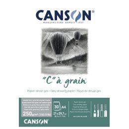CANSON Zeichenpapierblock C  grain Couleur, grau meliert