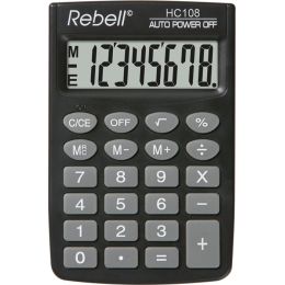 Rebell Taschenrechner HC 108, schwarz